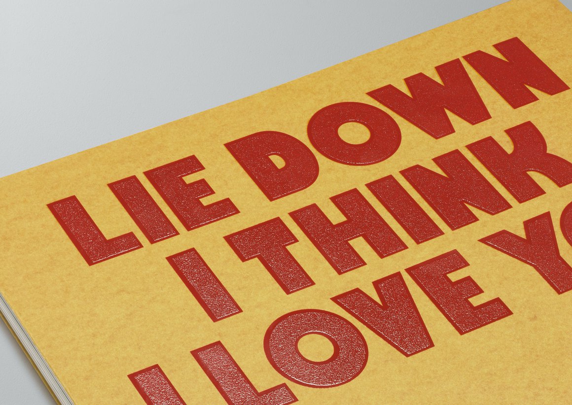 Charming Baker – Lie Down I Think I Love You, 2013 (Publication
